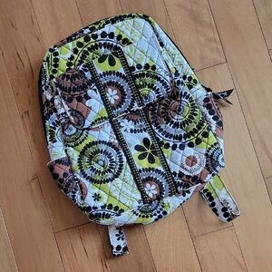 Vera Bradley Cocoa Moss Laptop Backpack